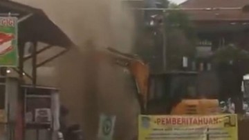 Ilustrasi/Foto: Tangkapan Layar Semburan Pipa Gas di Bekasi