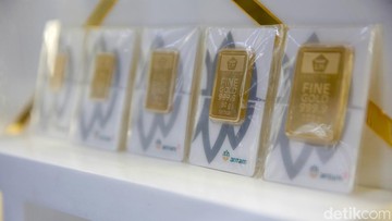 Harga Emas Antam Tunjukkan Tren Naik Tipis Setelah Sempat Melemah Pekan Lalu
