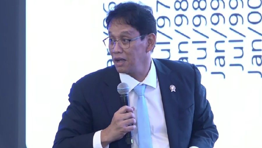 Menkeu Purbaya Yudhi Sadewa di Indonesia Economic Outlook 2026, Jakarta, 13 Februari 2026 (YouTube Kementerian Perekonomian)