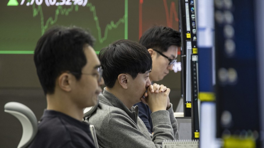 Situasi perdagangan di pasar saham Korea Selatan. dok: Bloomberg