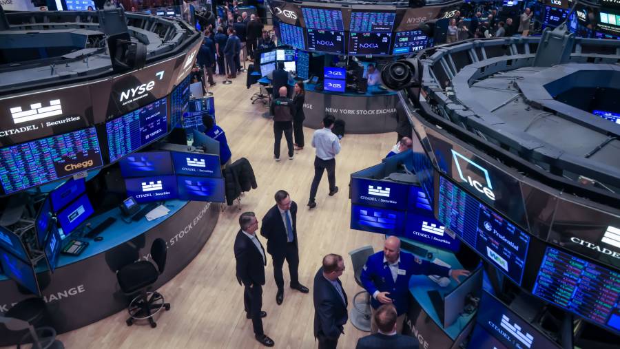 Bursa saham AS atau Wall Street. (Bloomberg)