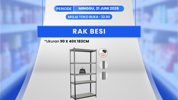 Transmart Kembali Gelar Full Day Sale, Rak Besi Premium Diskon Signifikan di Bawah Rp1,1 Juta