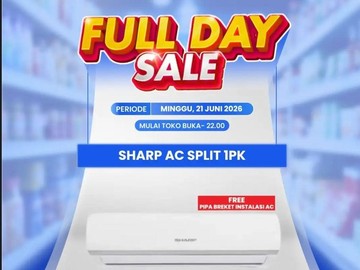 Raih Hemat Fantastis! Transmart Full Day Sale Tawarkan Potongan Harga AC Sharp 1 PK Hingga Rp 1,6 Juta
