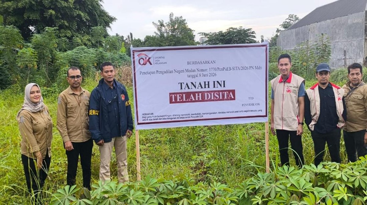 Foto: Penyidik Otoritas Jasa Keuangan (OJK)  menyita dan mengamankan 41 aset yang diduga terkait dengan tindak pidana perbankan syariah pada PT Bank Pembiayaan Rakyat Syariah (BPRS) GP di Kota Medan, Sumatera Utara, 17–18 Juni 2026. (Istimewa)