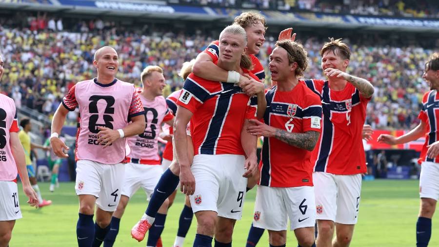 Haaland jadi pembeda untuk Norwegia. Dua golnya resmi pulangkan Brasil dari piala dunia 2026. dok: Fifa