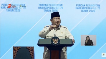 Foto: Presiden Prabowo. (Dok. YouTube Kemenkop)