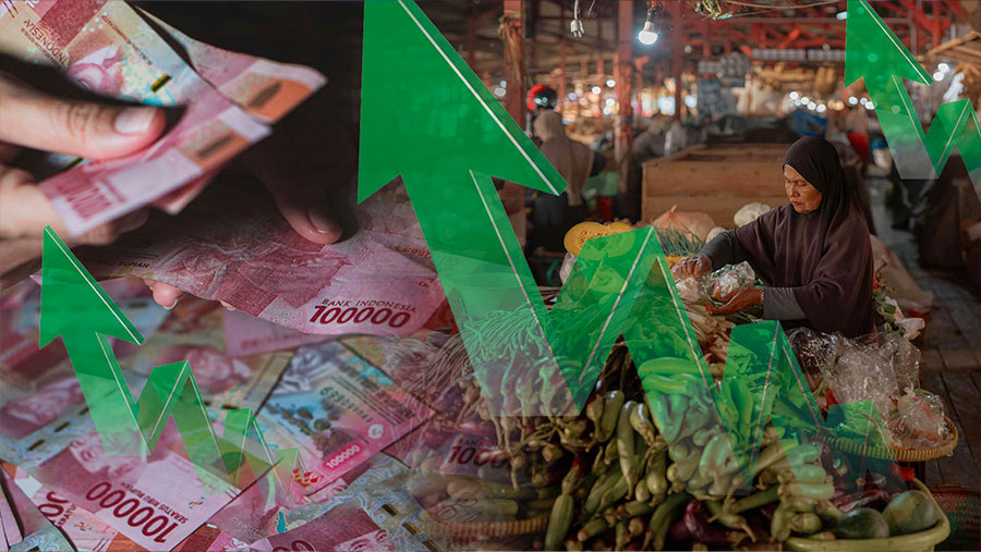 Pertumbuhan Ekonomi Indonesia 2024 Tercatat 5,03% Lebih Rendah dari Target Pemerintah (Bloomberg/Diolah)