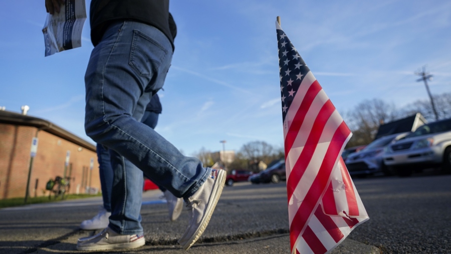 Ilustrasi Bendera AS (Sumber: Joshua A. Bickel/Bloomberg)