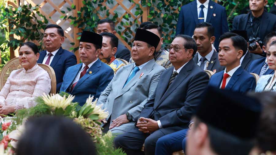 Presiden Prabowo menghadiri akad dan resepsi pernikahan putra Garibaldi Thohir (Dok. Via IG @prabowo)